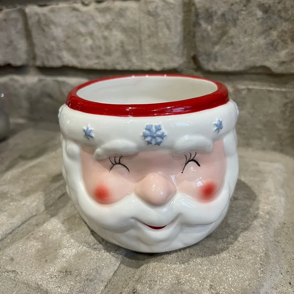 NWT Ceramic Santa Claus candy dish target wondershop Christmas